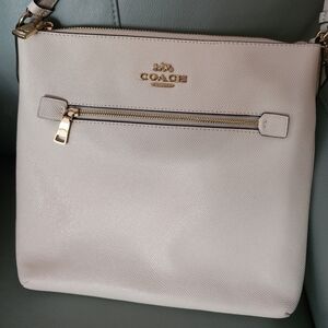 Coach Messenger Brass & Chalk Crossbody Bag